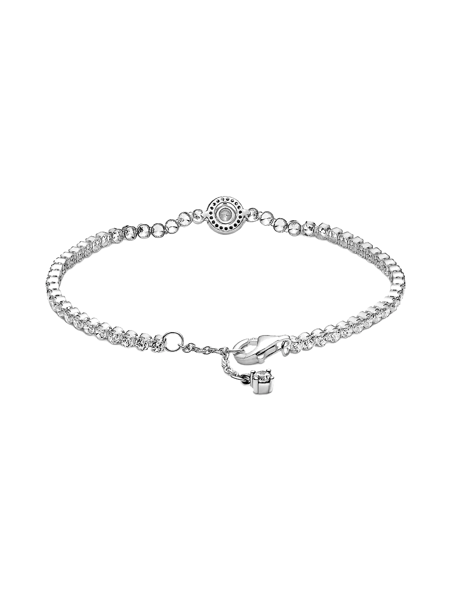 Pandora - Sterling silver bracelet with clear cubic zirconia - keðjuarmbönd - clear - 2