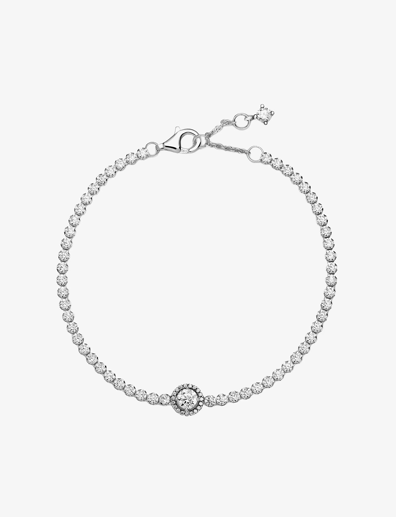 Pandora - Sterling silver bracelet with clear cubic zirconia - käeketid - clear - 3