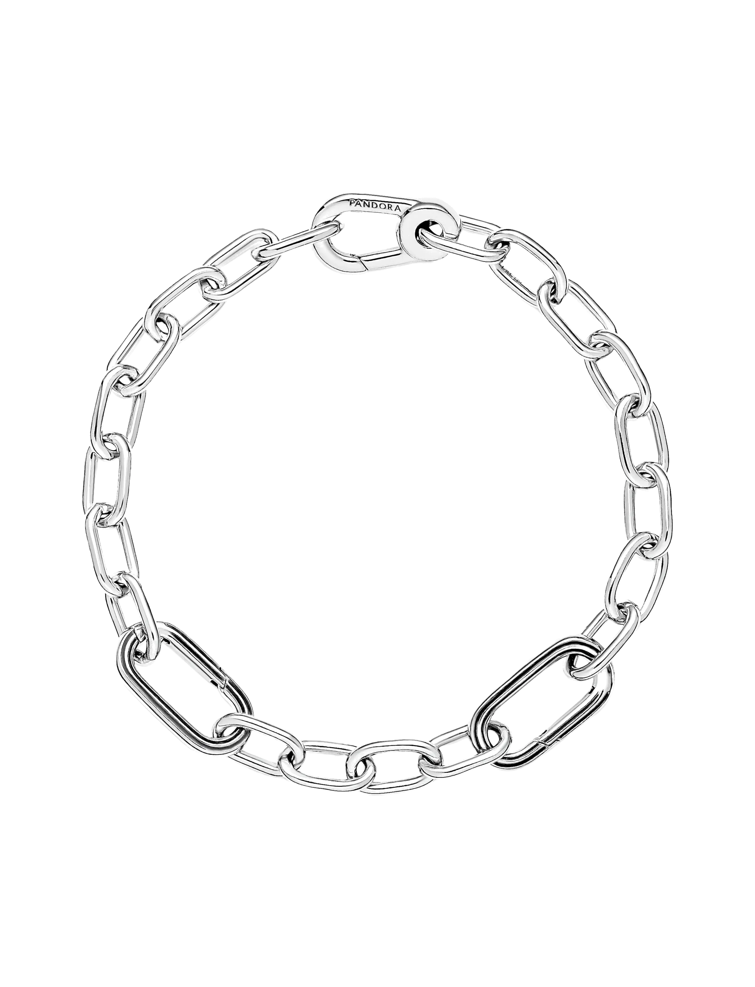 Pandora - Sterling silver small link bracelet - kedjearmband - no color - 3