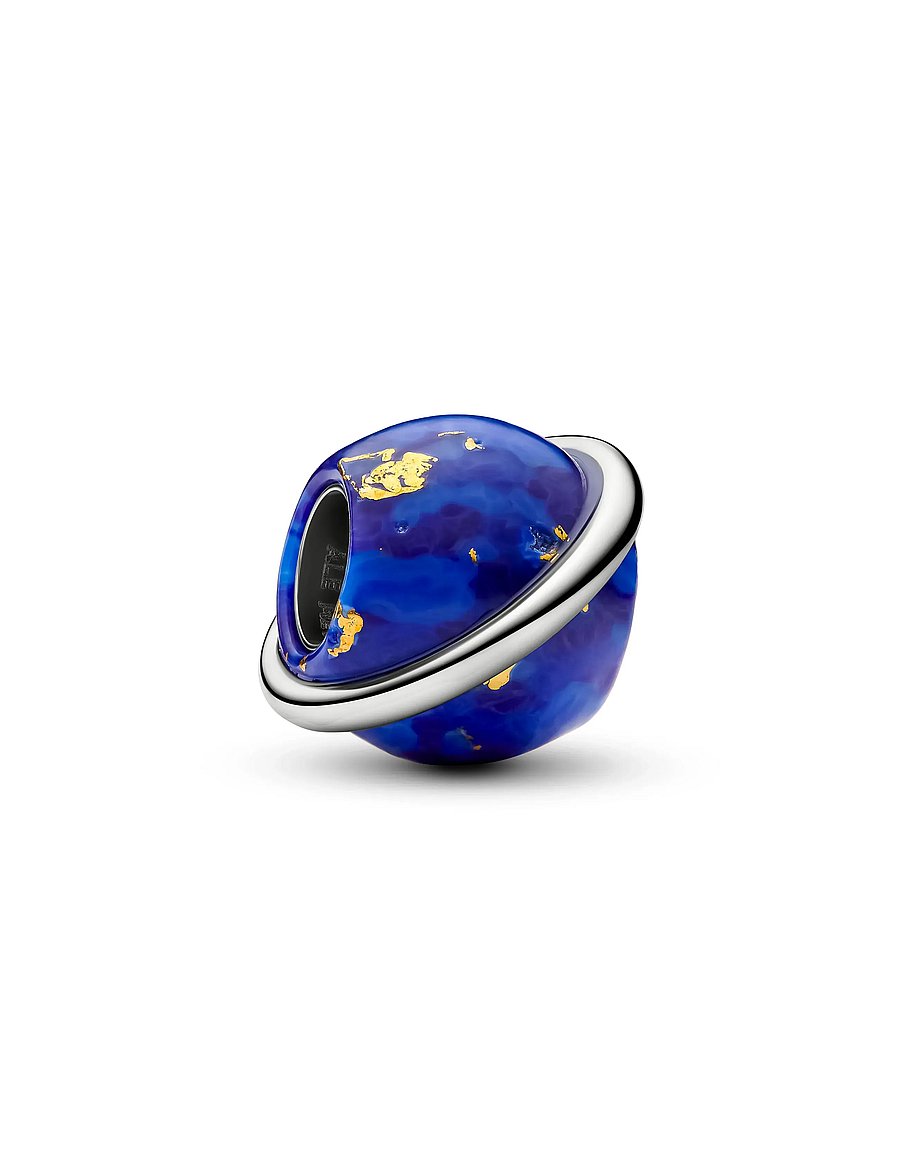 Pandora - Platinum Celestial Blue Planet Charm - anhänger - blue - 2