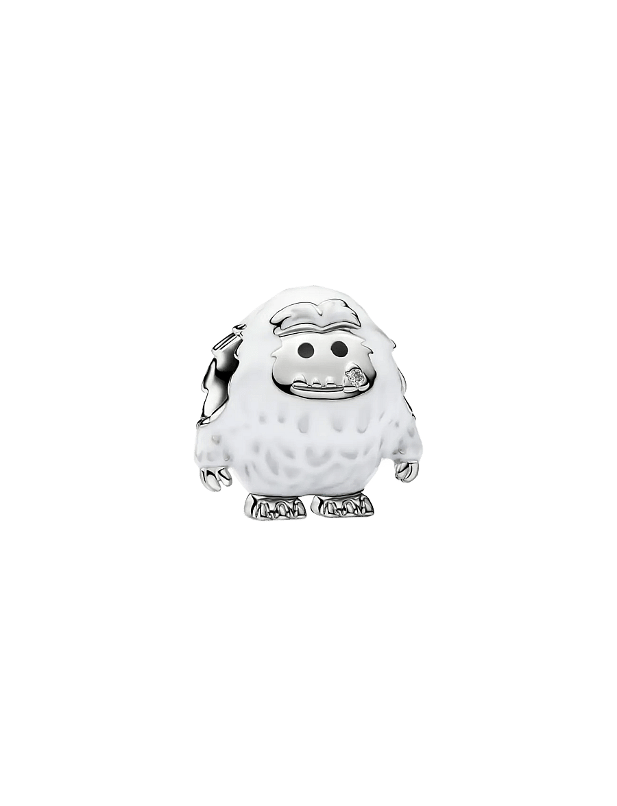 Pandora - Platinum Snowy Yeti Charm - white - 1