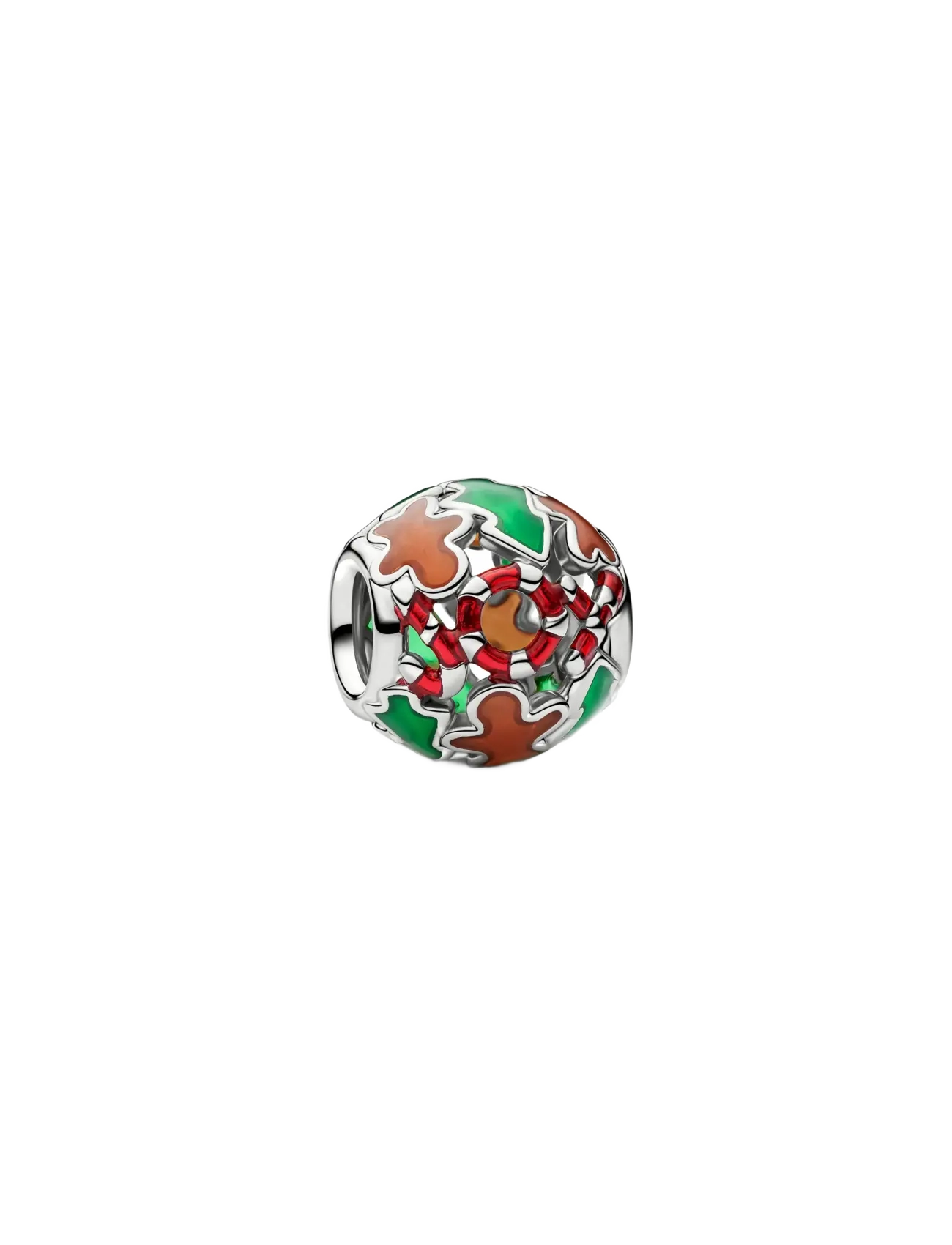 Pandora Platinum Holiday Joy Openwork Charm - Schmuck - RED / red
