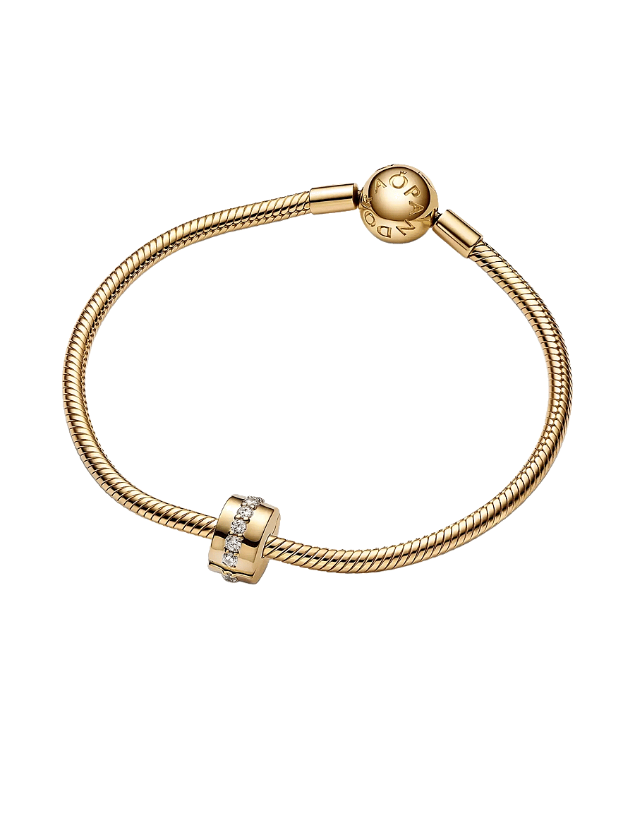 Pandora - Clear Sparkling Row Clip Charm - pendentifs - clear - 2