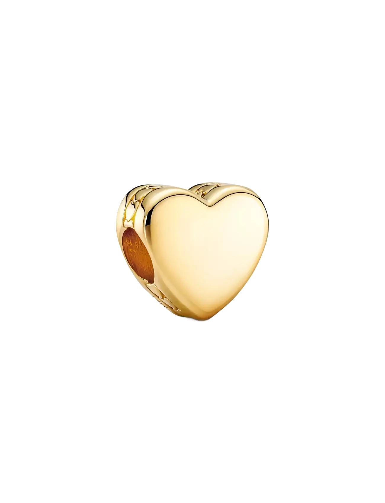 Pandora Engravable heart 14k gold-plated charm - Charms - NO COLOR / undefined
