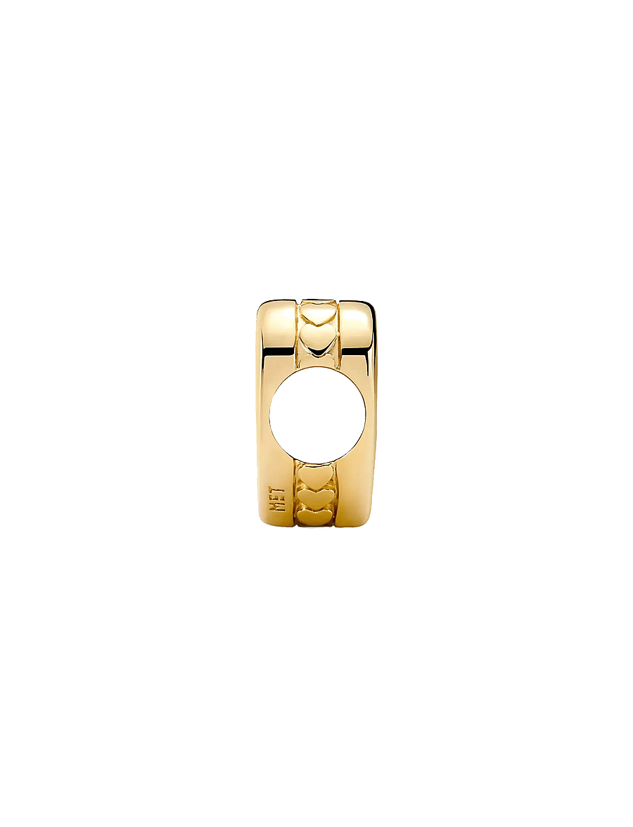 Pandora - Engravable heart 14k gold-plated charm - anhänger - no color - 2