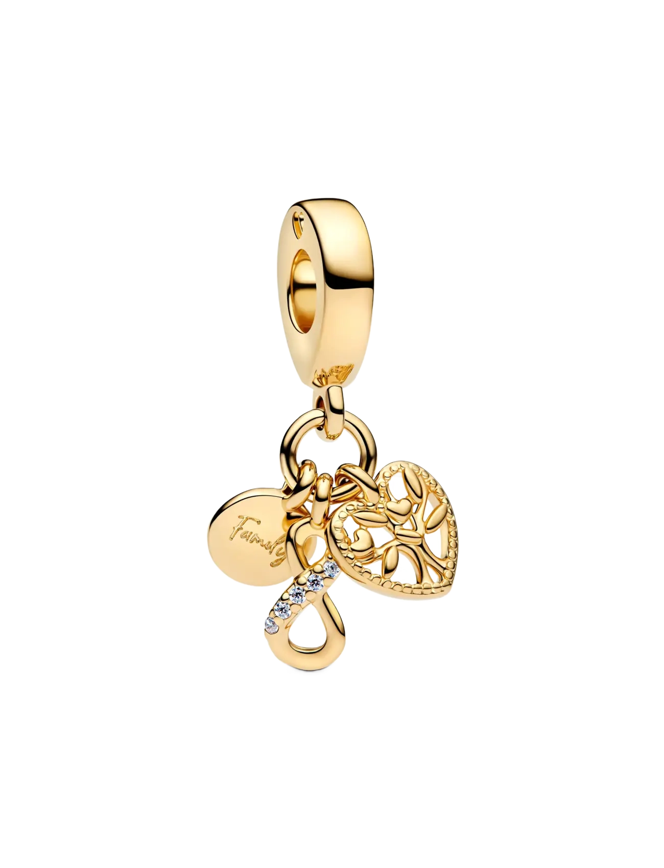 Pandora Infinity, disc and heart 14k - Accessories - CLEAR / undefined