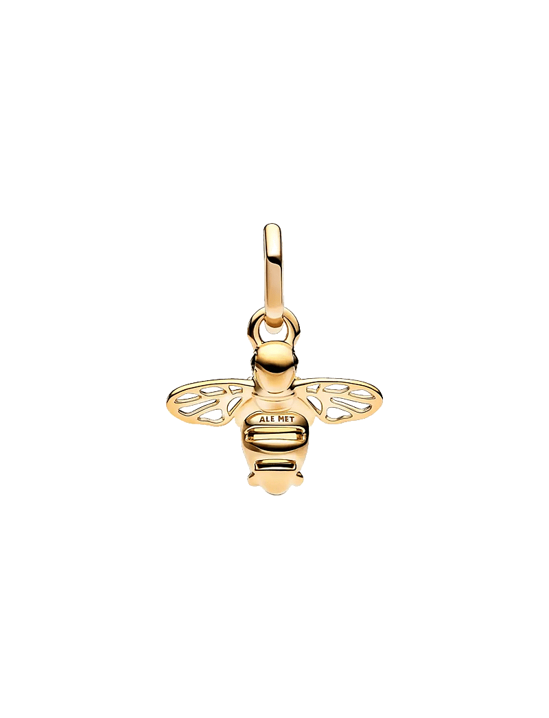 Pandora - Bee 14k gold-plated dangle with black and sulphur yellow crystal, clear cubic zirconia and black ena - hängen & berlocker - yellow - 2