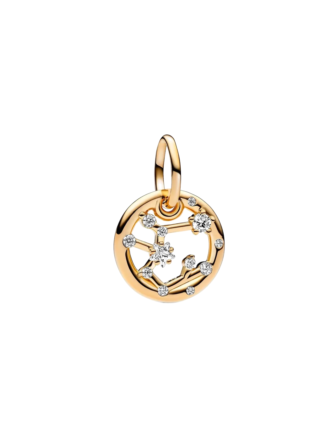 Pandora Sagittarius zodiac 14k gold-plated dangle with clear cubic zirconia - Charms - CLEAR / undefined