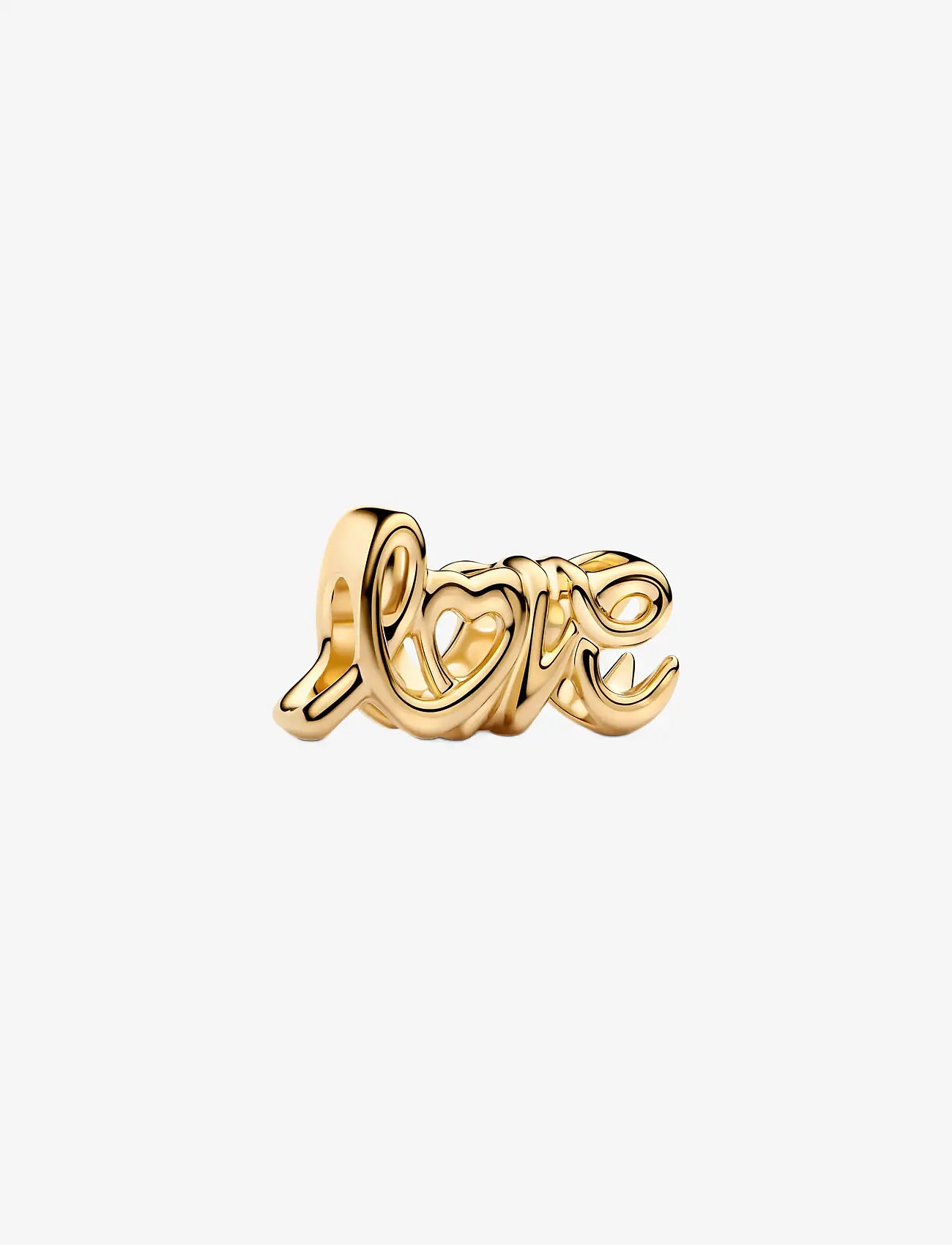 Pandora - Love 14k gold-plated charm - vedhæng - no color - 1
