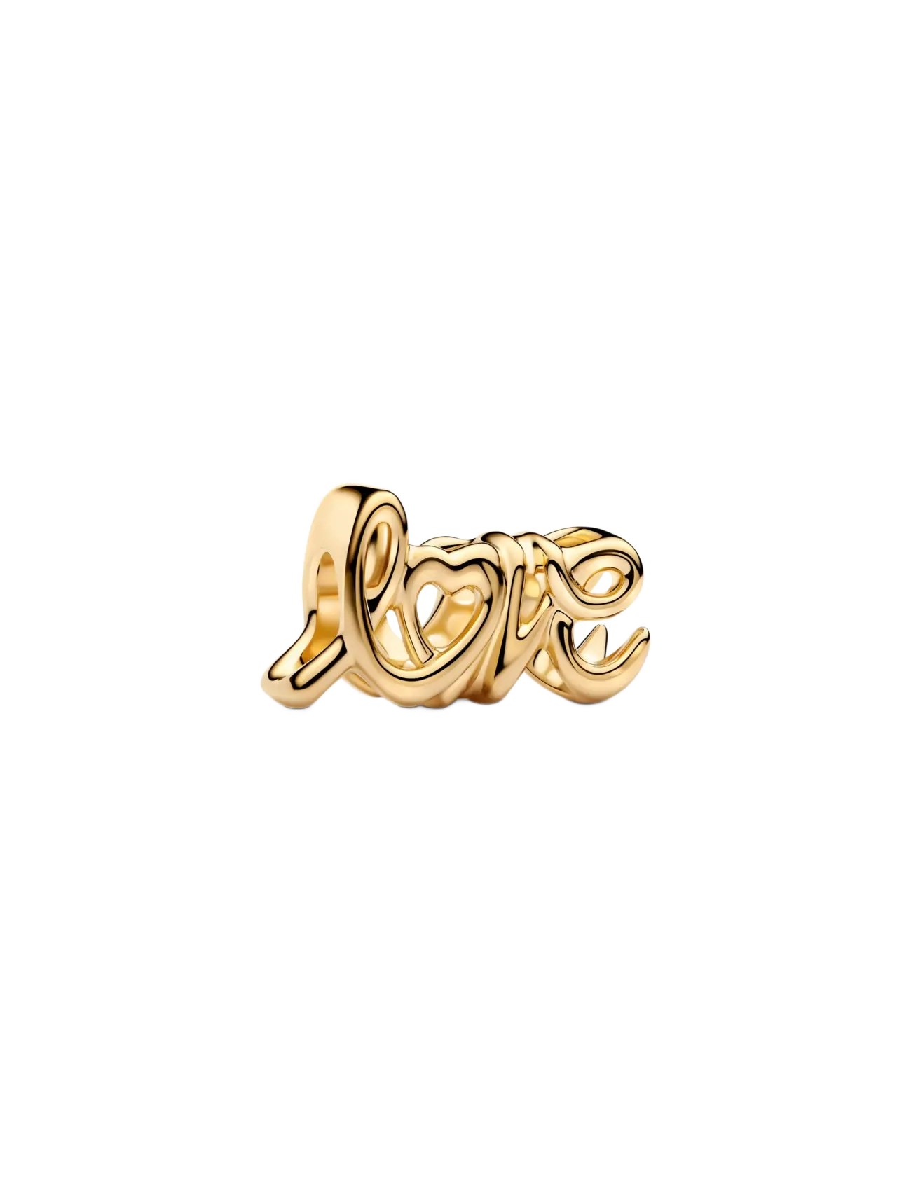 Pandora - Love 14k gold-plated charm - pendentifs - no color - 1