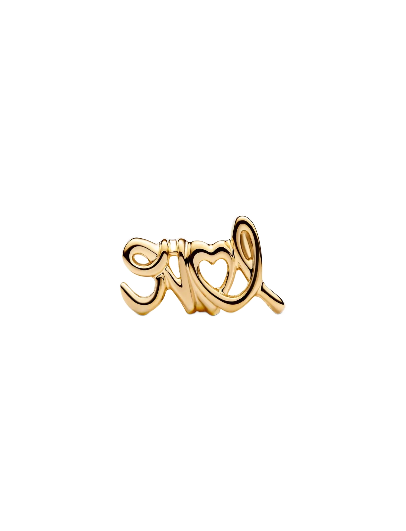 Pandora - Love 14k gold-plated charm - pendentifs - no color - 2