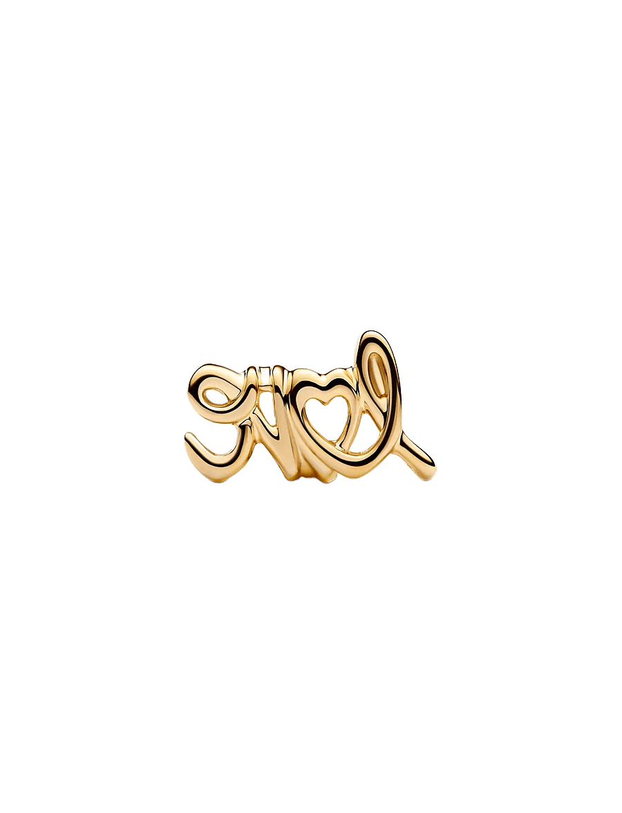 Pandora - Love 14k gold-plated charm - pendentifs - no color - 2