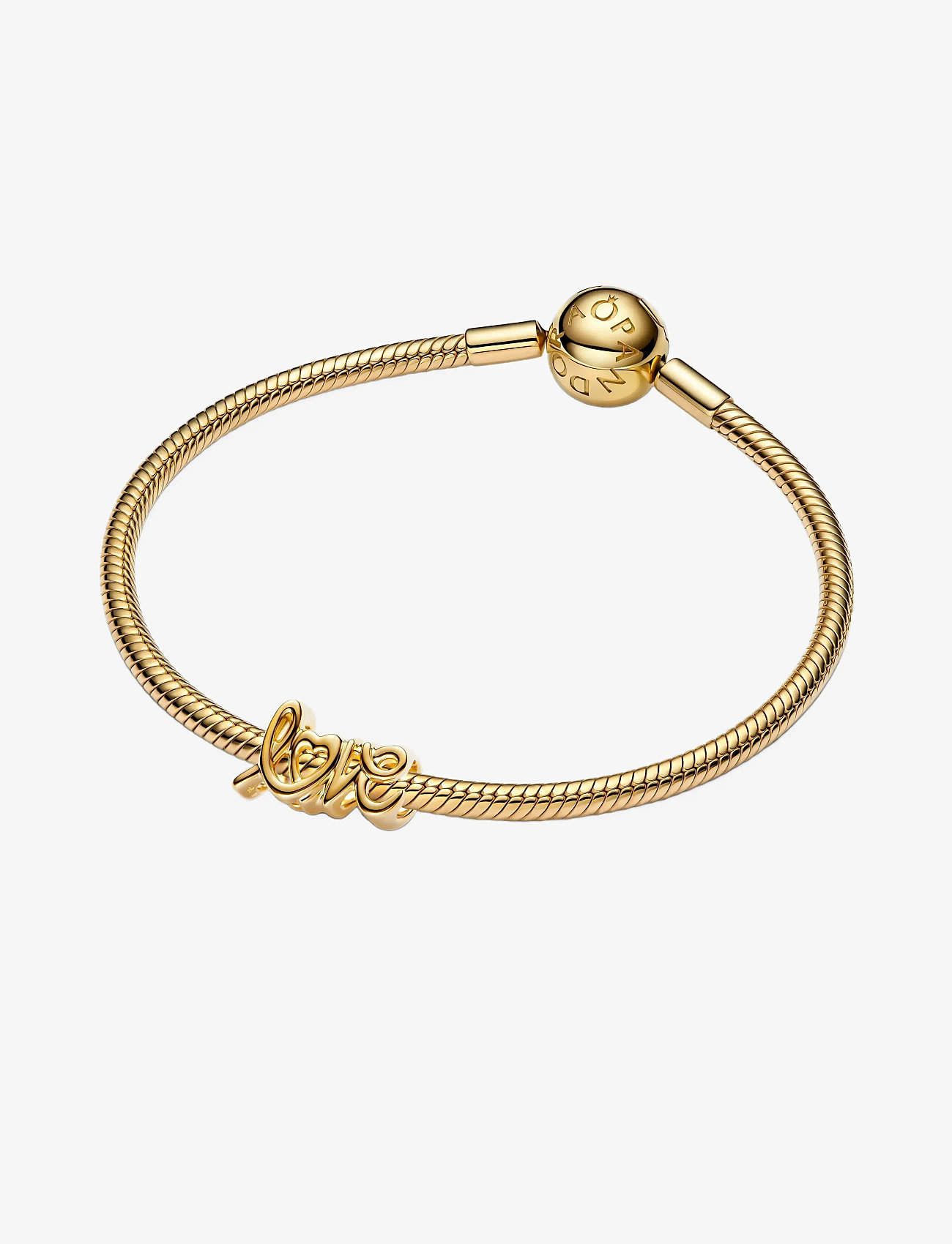 Pandora - Love 14k gold-plated charm - vedhæng - no color - 3