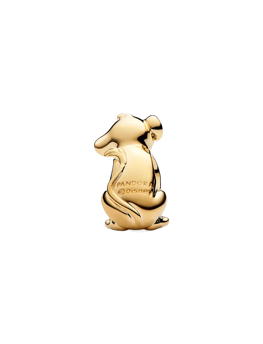 Pandora - Disney The Lion King Simba 14k gold-plated charm with black and pink enamel - pendentifs - black - 2