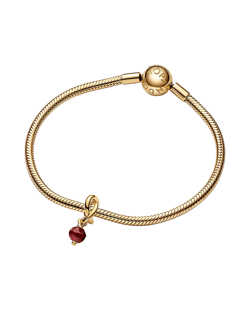 Pandora - 14k Gold-plated dangle with salsa red crystal - ripatsid - red - 2