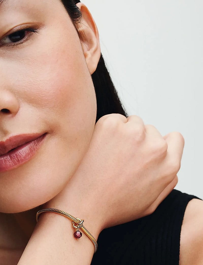 Pandora - 14k Gold-plated dangle with salsa red crystal - ripatsid - red - 0