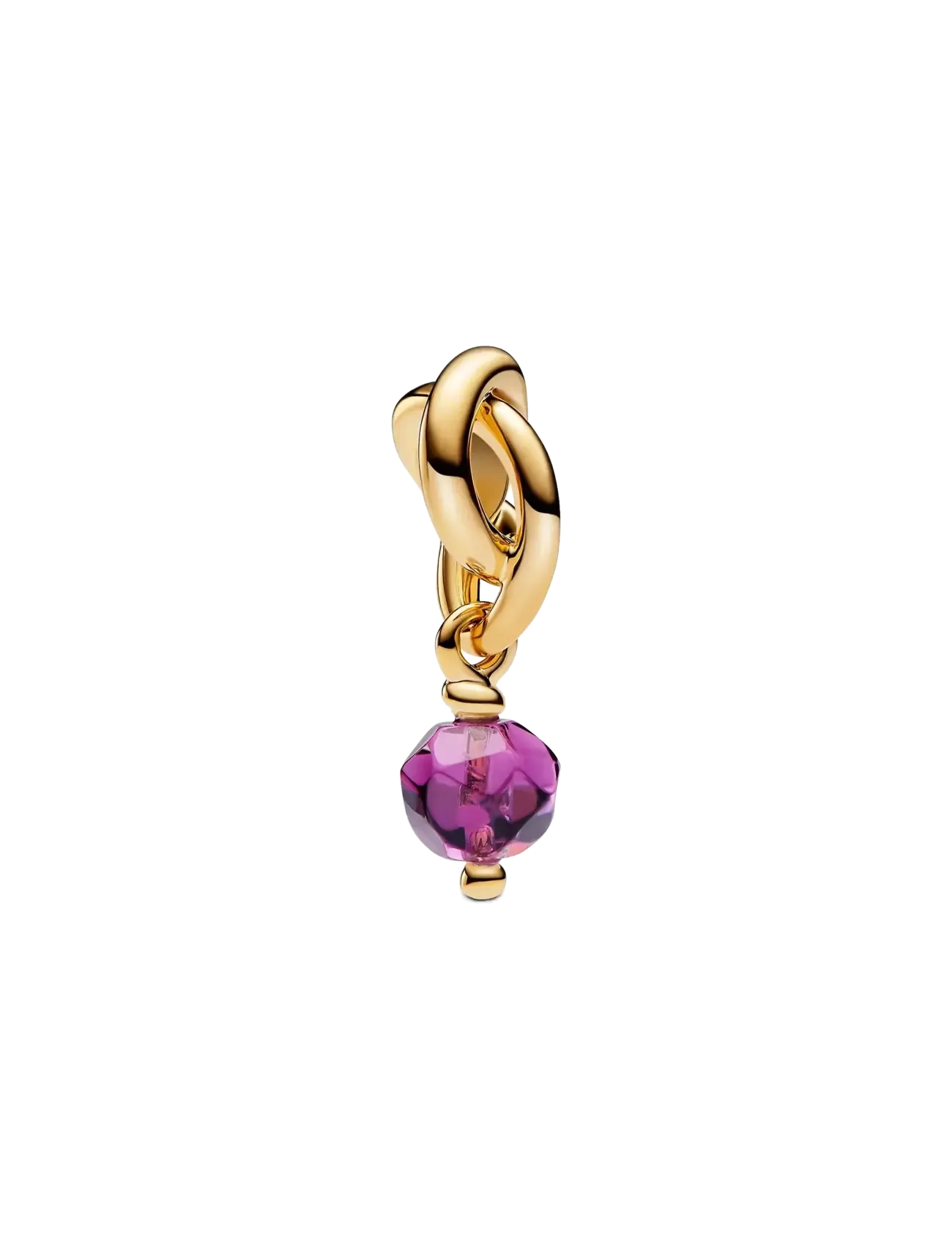 Pandora Faceted Red Eternity Circle Dangle, Kvinder, Vedhæng Charm, Lila, Str: ONE SIZE