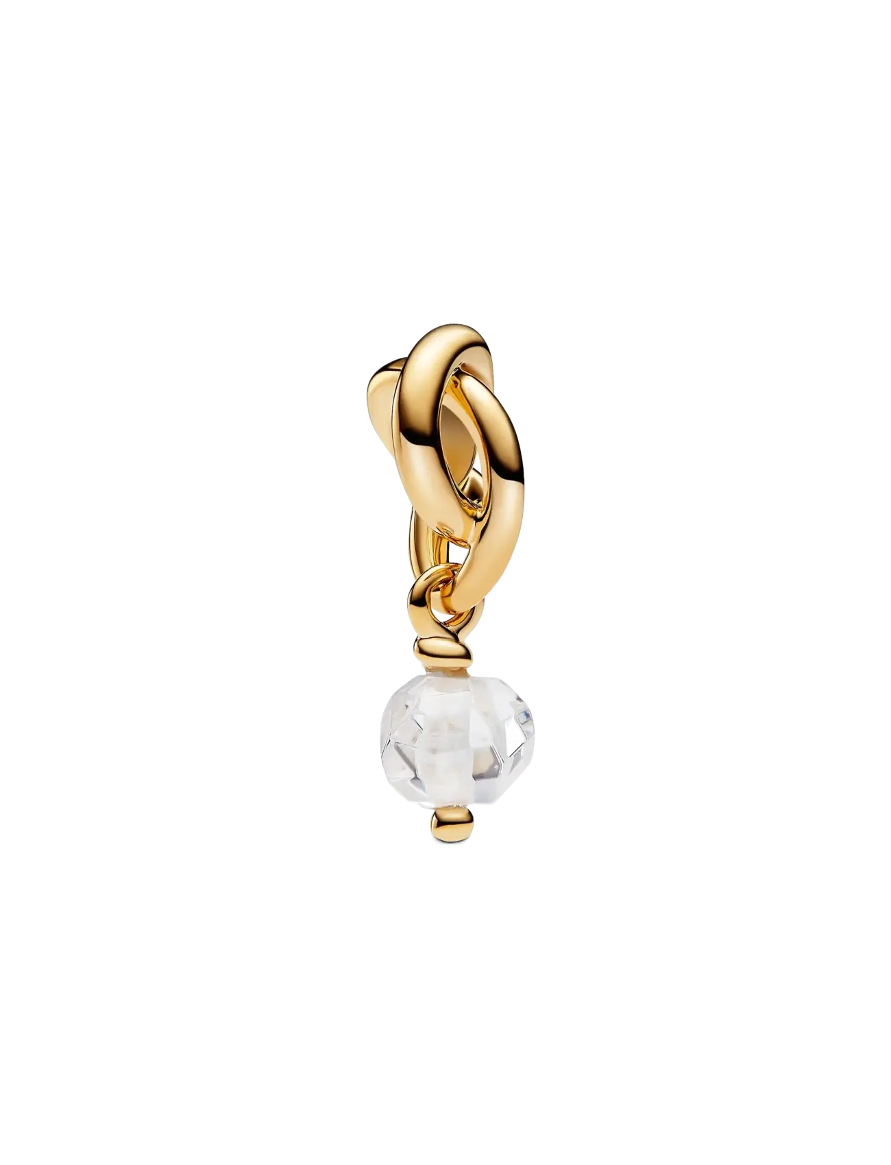 Pandora - Faceted Clear Eternity Circle Dangle - riipukset - clear - 1