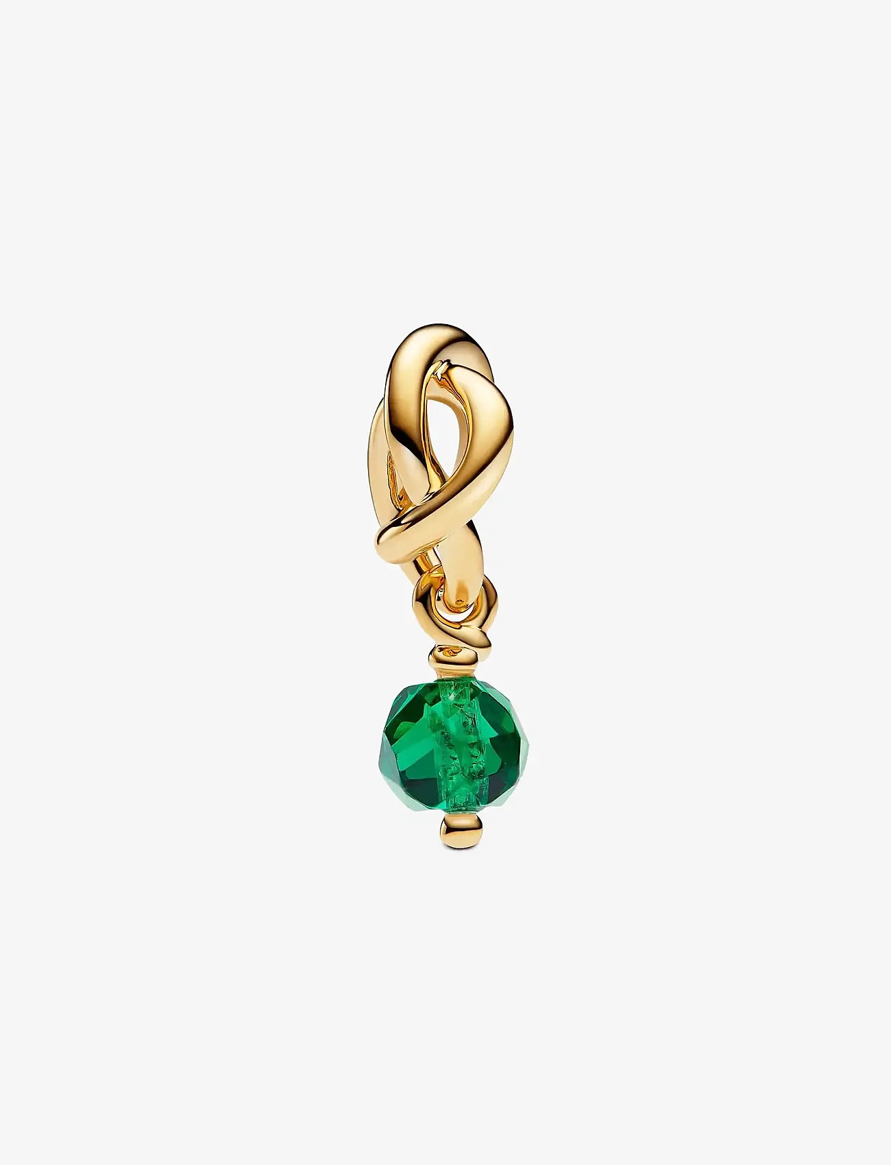Pandora - Faceted Green Eternity Circle Dangle - anheng - green - 1