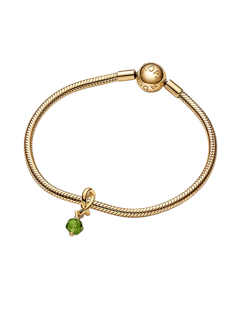 Pandora - Faceted Spring Green Eternity Circle Dangle - hängen & berlocker - light green - 2