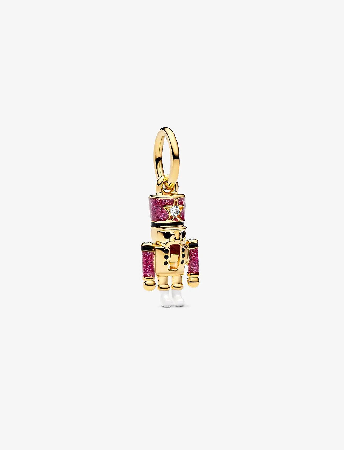 Pandora - Nutcracker 14k gold-plated dangle - hengiskraut - pink - 1