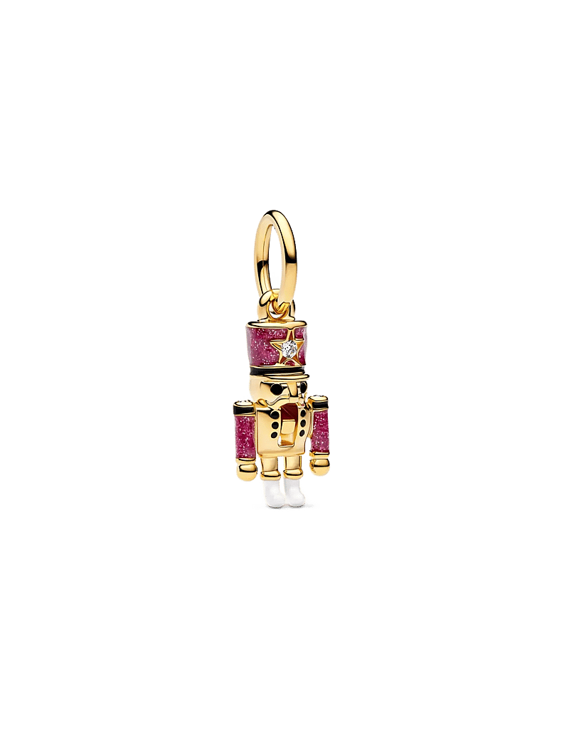 Pandora - Nutcracker 14k gold-plated dangle - anhänger - pink - 1