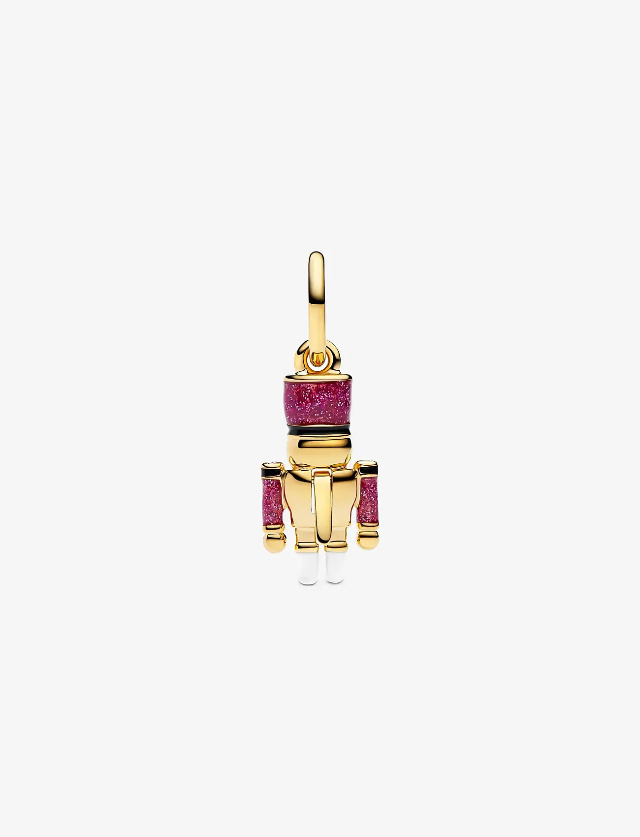 Pandora - Nutcracker 14k gold-plated dangle - hengiskraut - pink - 2