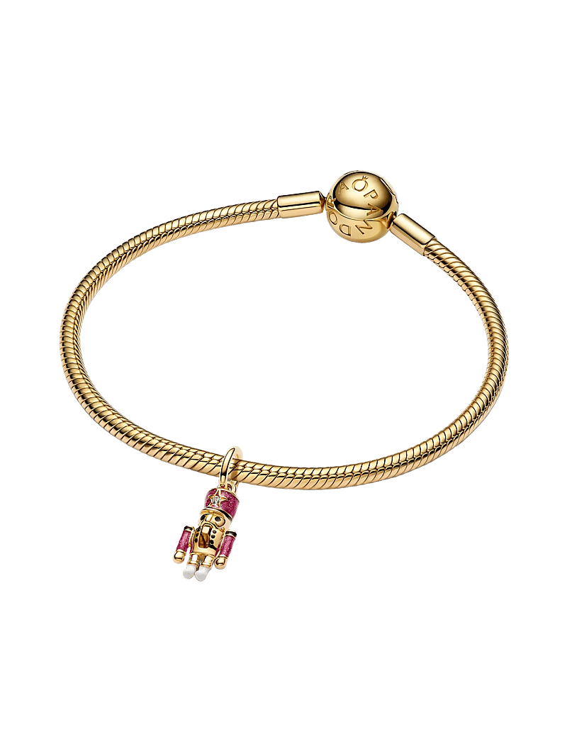 Pandora - Nutcracker 14k gold-plated dangle - anhänger - pink - 3