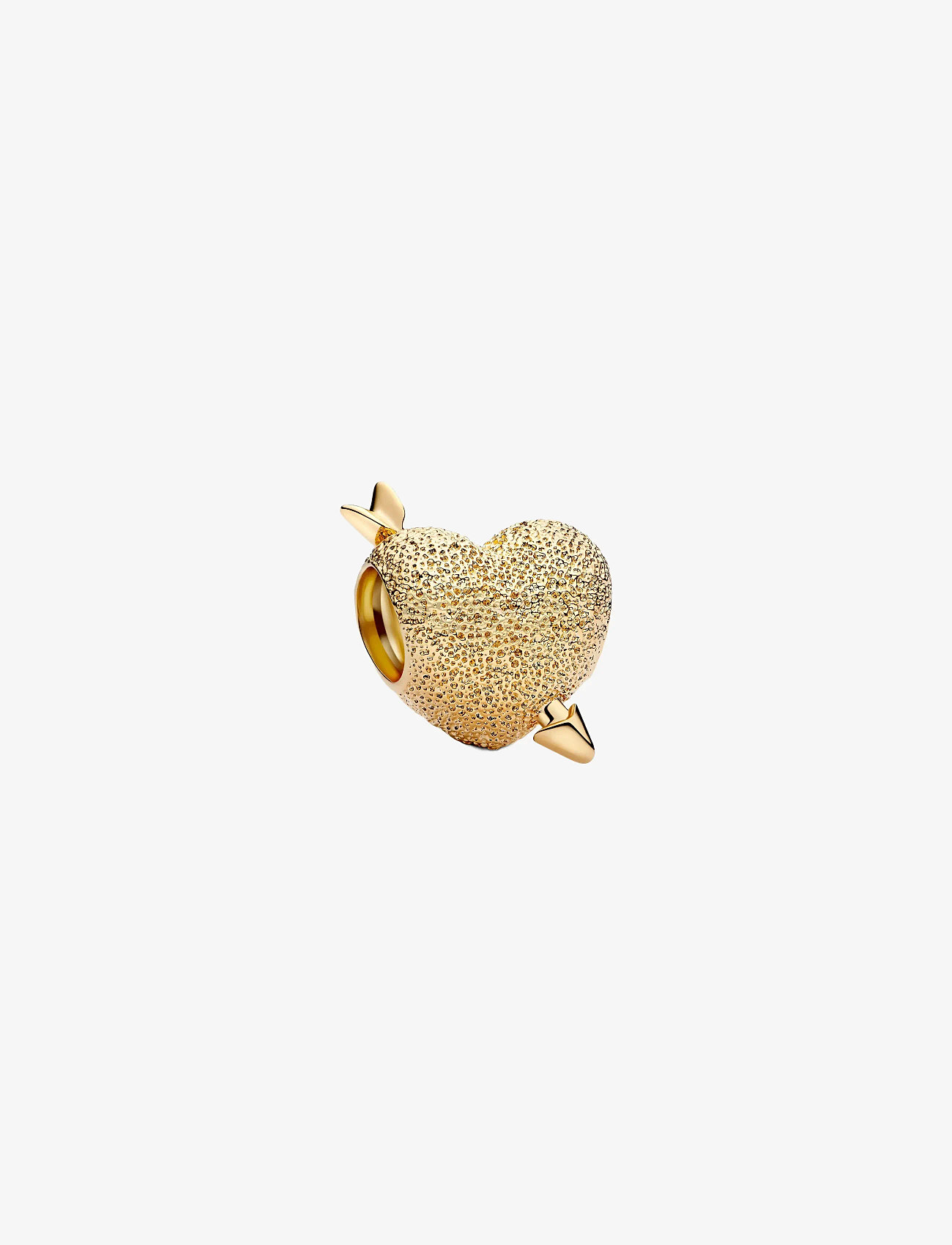 Pandora - Heart and arrow 14k gold-plated charm - pendants - no color - 1