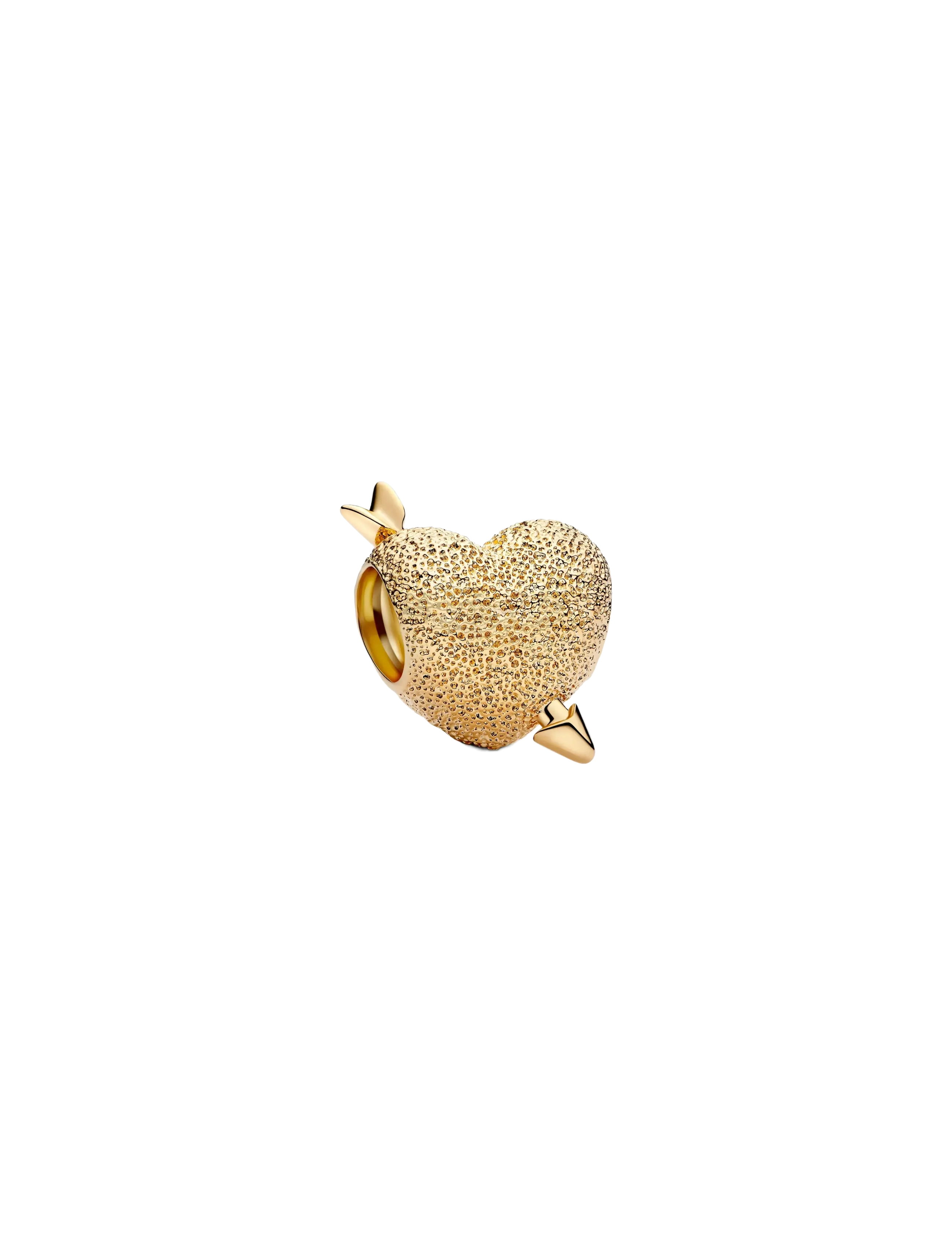 Pandora Heart and arrow 14k gold-plated charm - Charms - NO COLOR / undefined