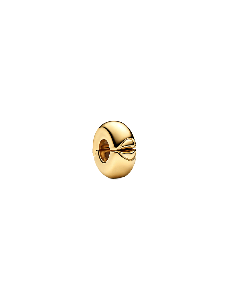 Pandora - Heart closure 14k gold-plated clip and silicone grip - ripatsid - no color - 1
