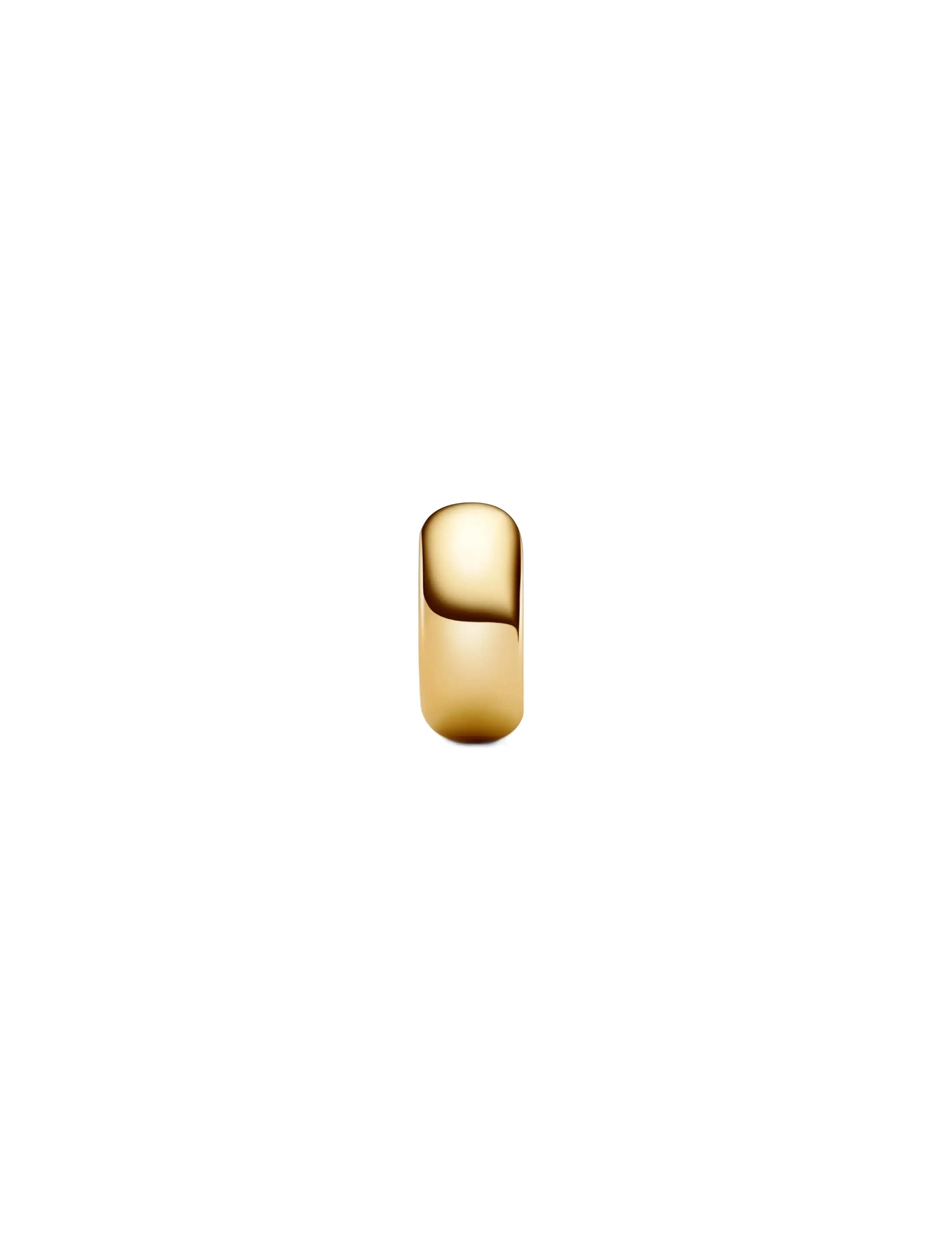 Pandora - Heart closure 14k gold-plated clip and silicone grip - no color - 2