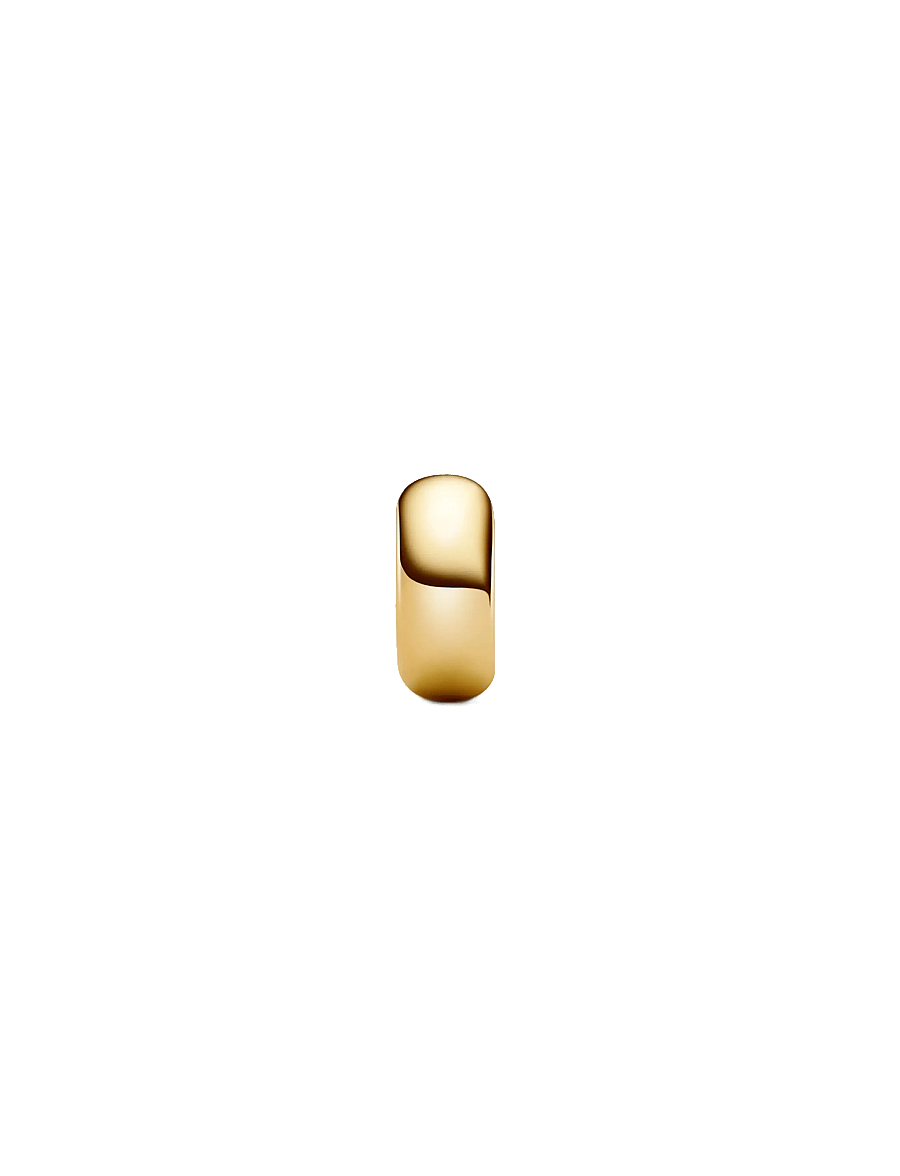 Pandora - Heart closure 14k gold-plated clip and silicone grip - no color - 2