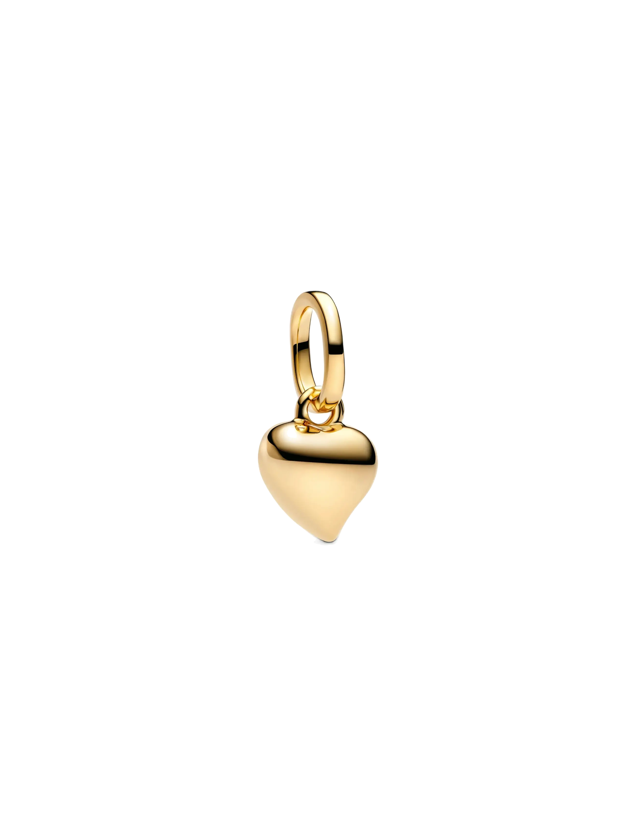 Pandora Asymmetrical heart 14k gold-plated mini dangle - Charms - NO COLOR / undefined