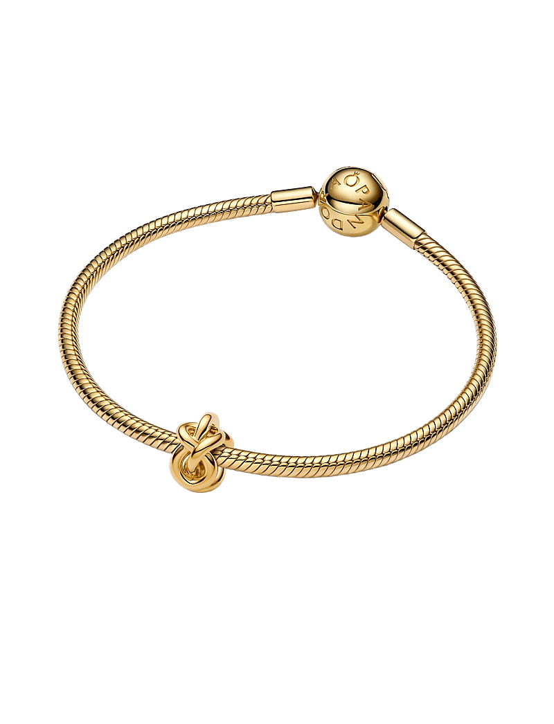 Pandora - Infinity knot 14k gold-plated charm - hängen & berlocker - no color - 3