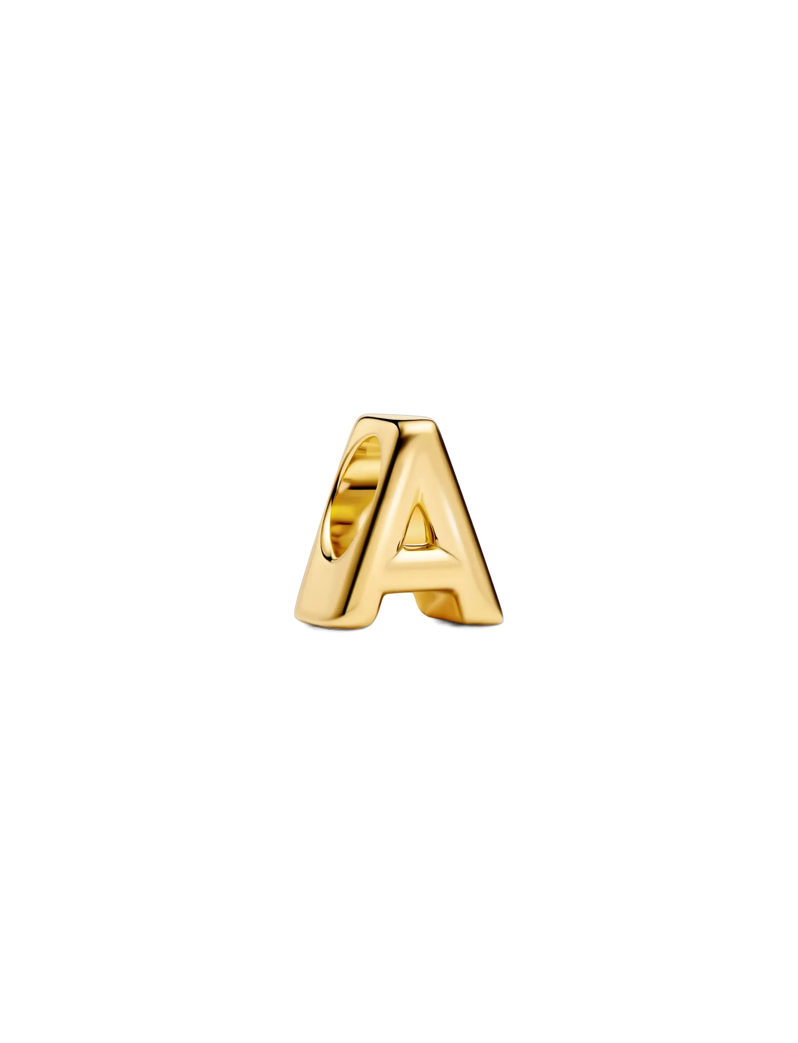 Pandora Letter A 14k gold-plated charm - Charms - NO COLOR / undefined