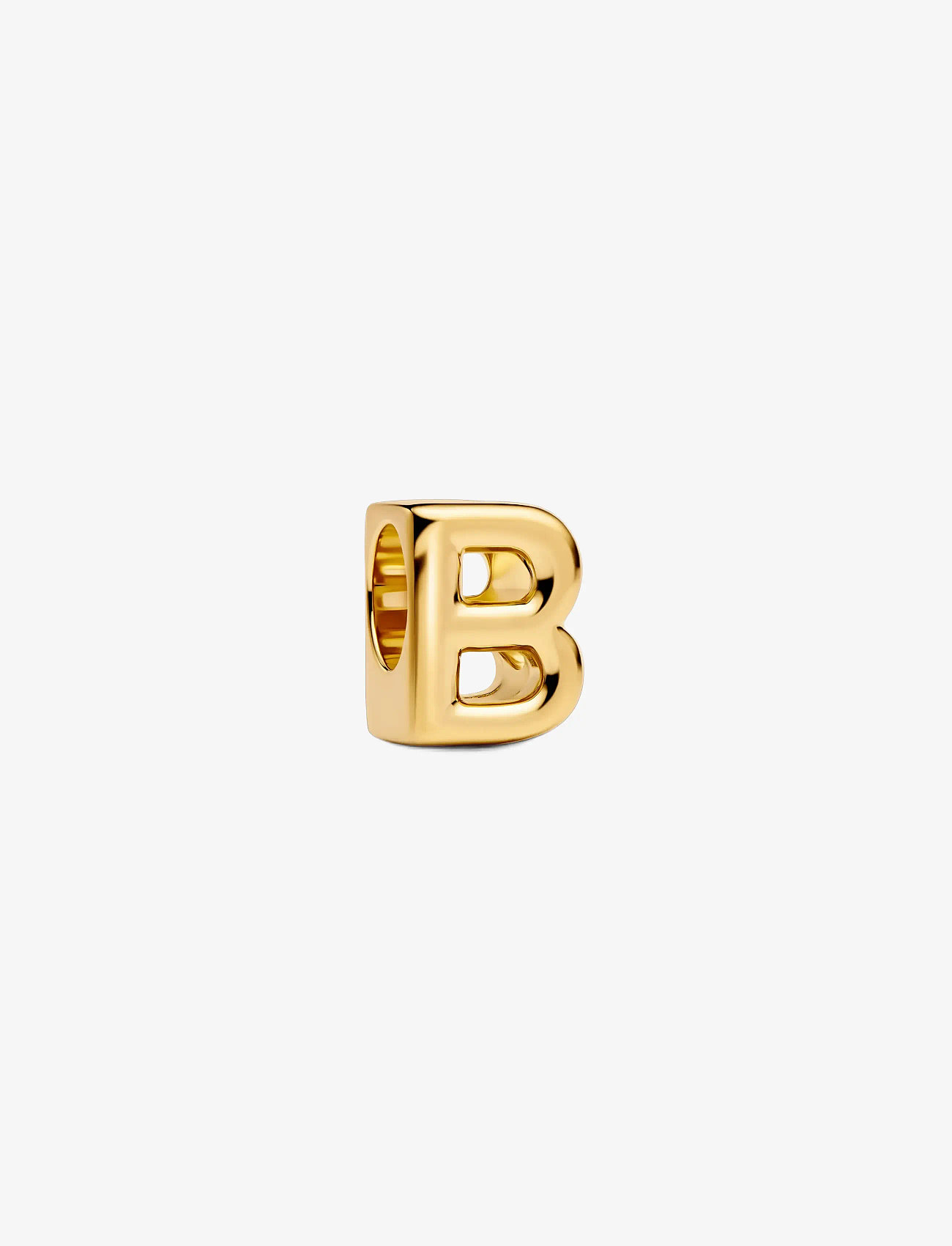 Pandora - Letter B 14k gold-plated charm - hängen & berlocker - no color - 1