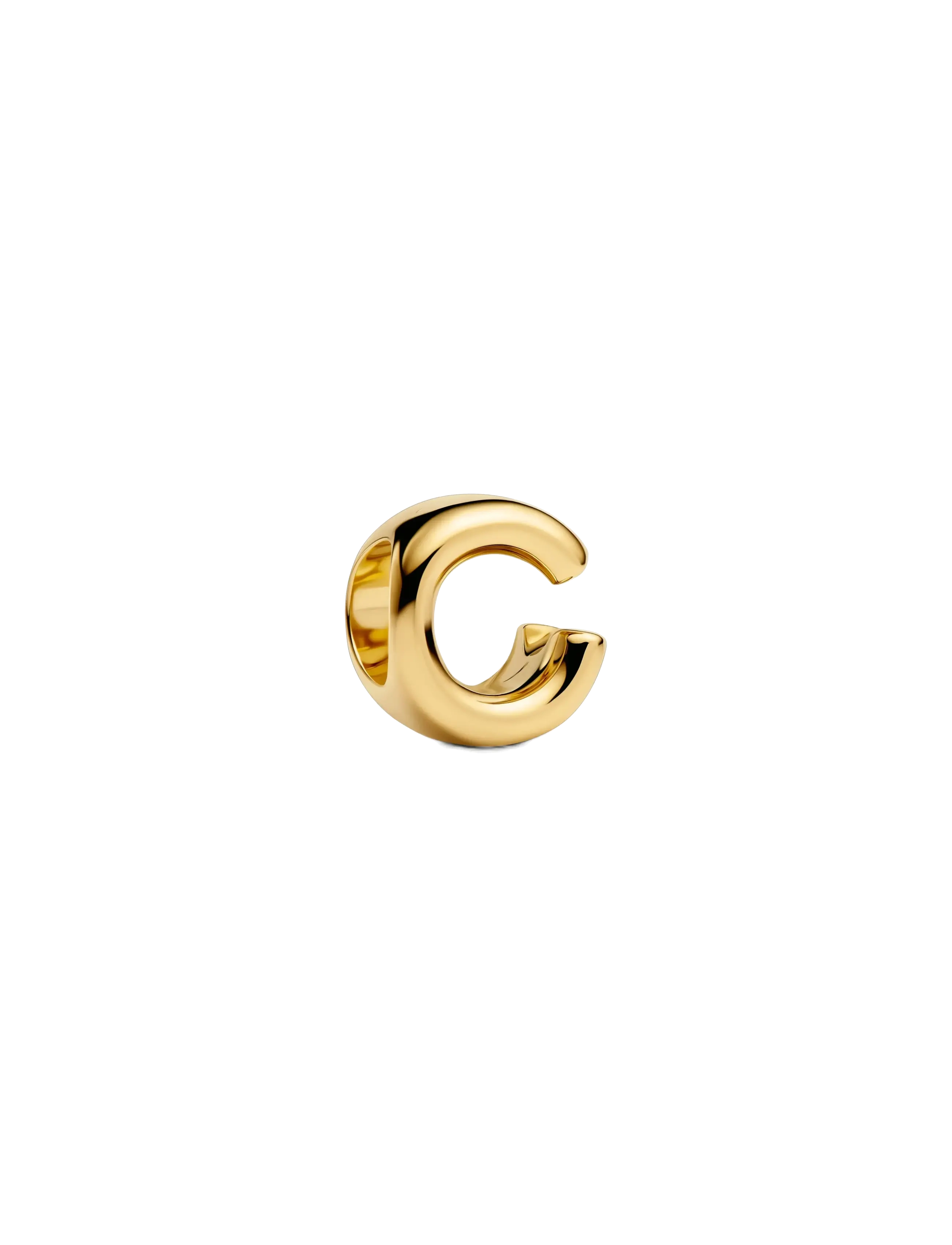 Letter C 14k gold-plated charm - NO COLOR