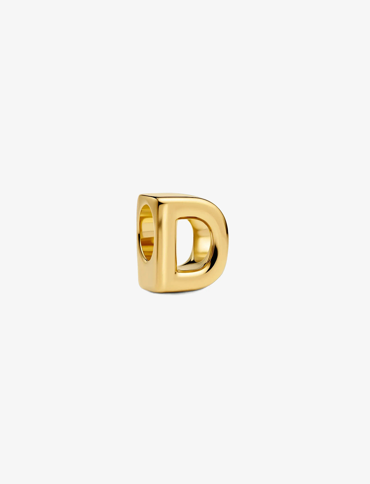 Pandora - Letter D 14k gold-plated charm - pendants - no color - 1