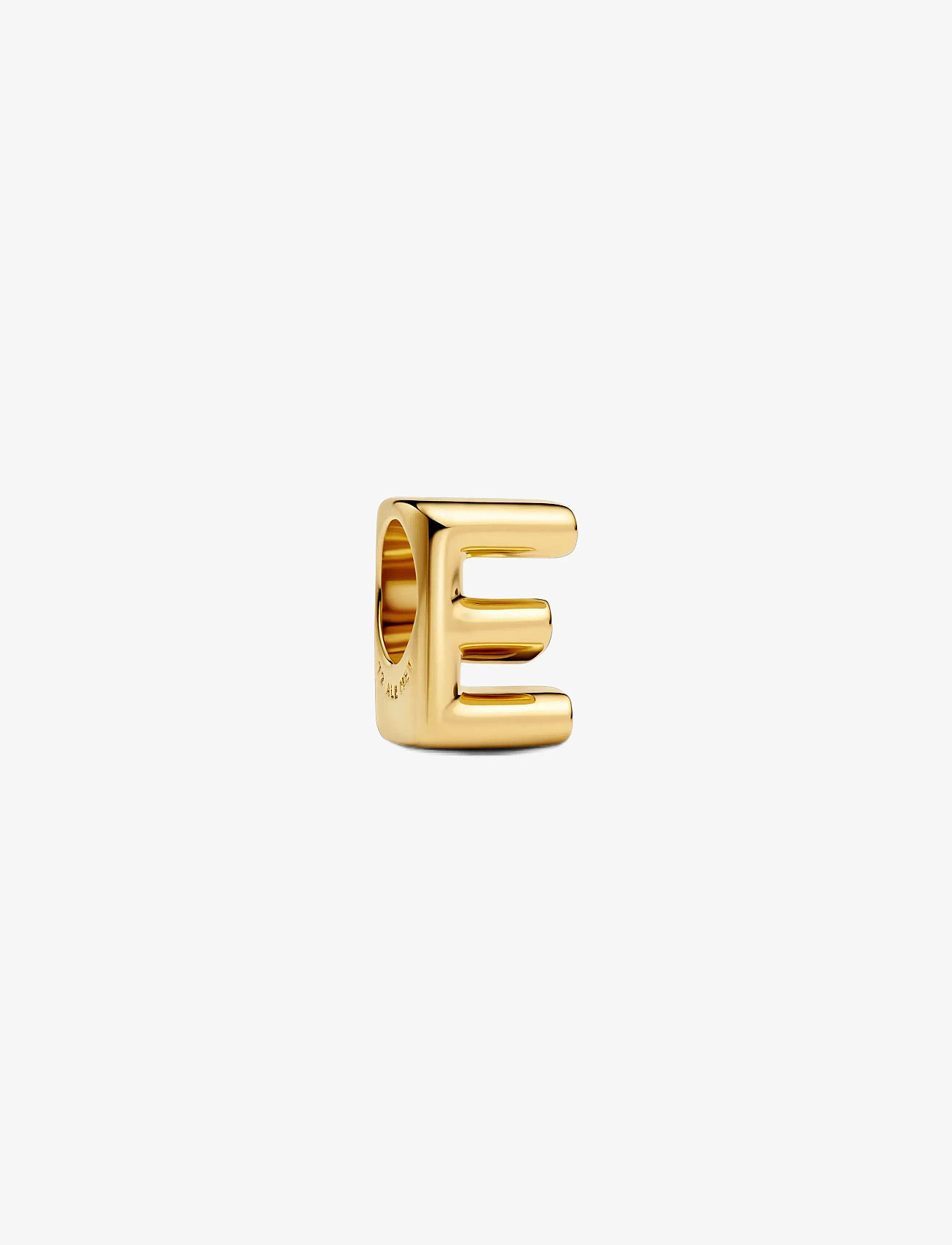 Pandora - Letter E 14k gold-plated charm - erityistilaisuudet - no color - 1