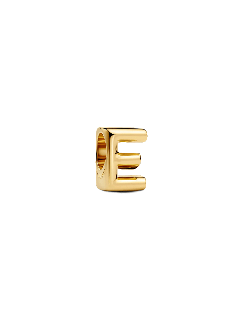 Pandora - Letter E 14k gold-plated charm - erityistilaisuudet - no color - 1