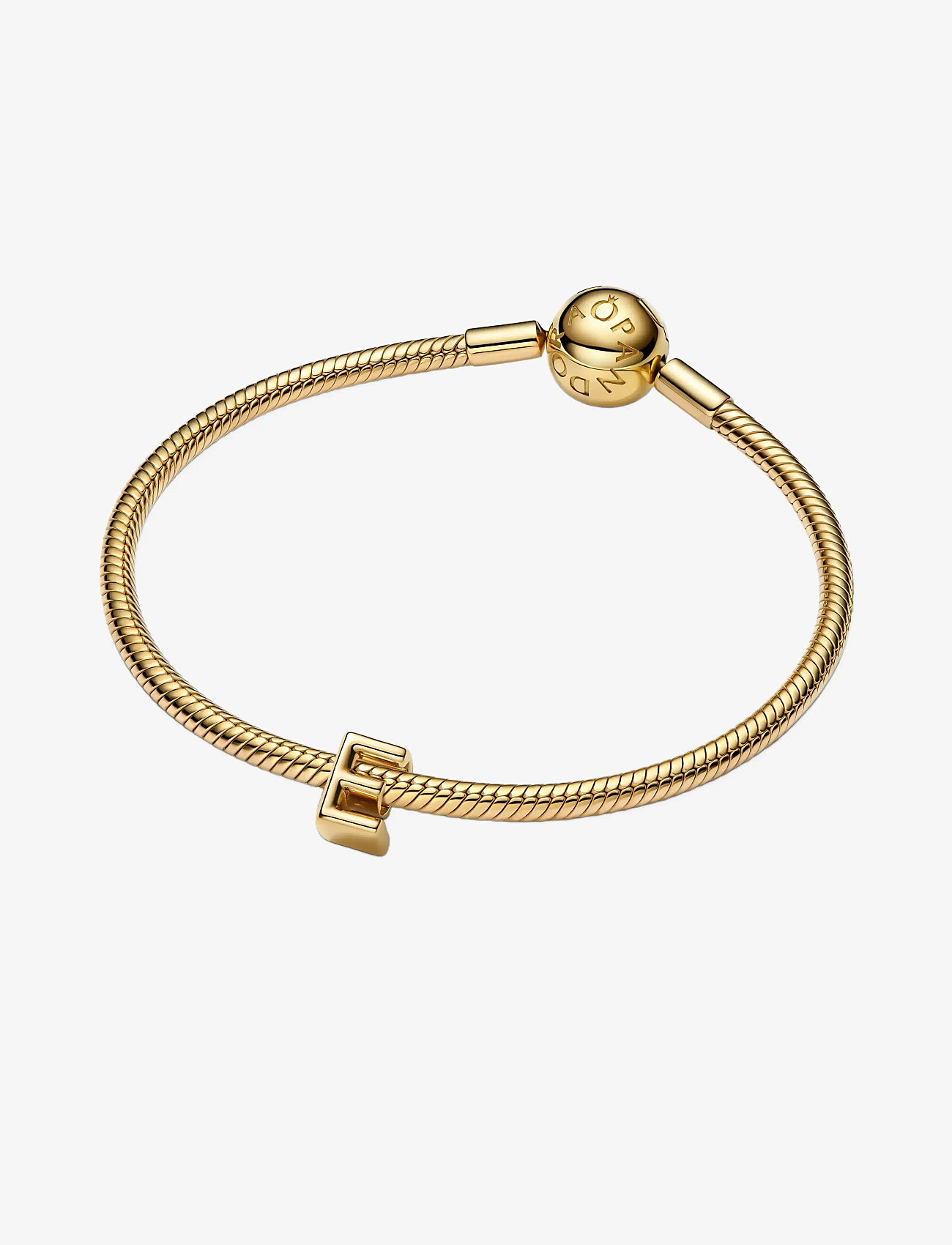 Pandora - Letter E 14k gold-plated charm - erityistilaisuudet - no color - 2