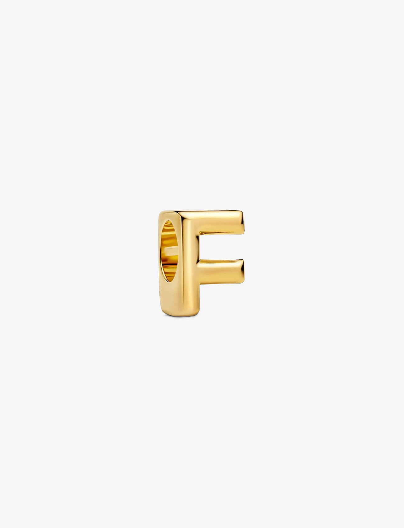 Pandora - Letter F 14k gold-plated charm - hengiskraut - no color - 1