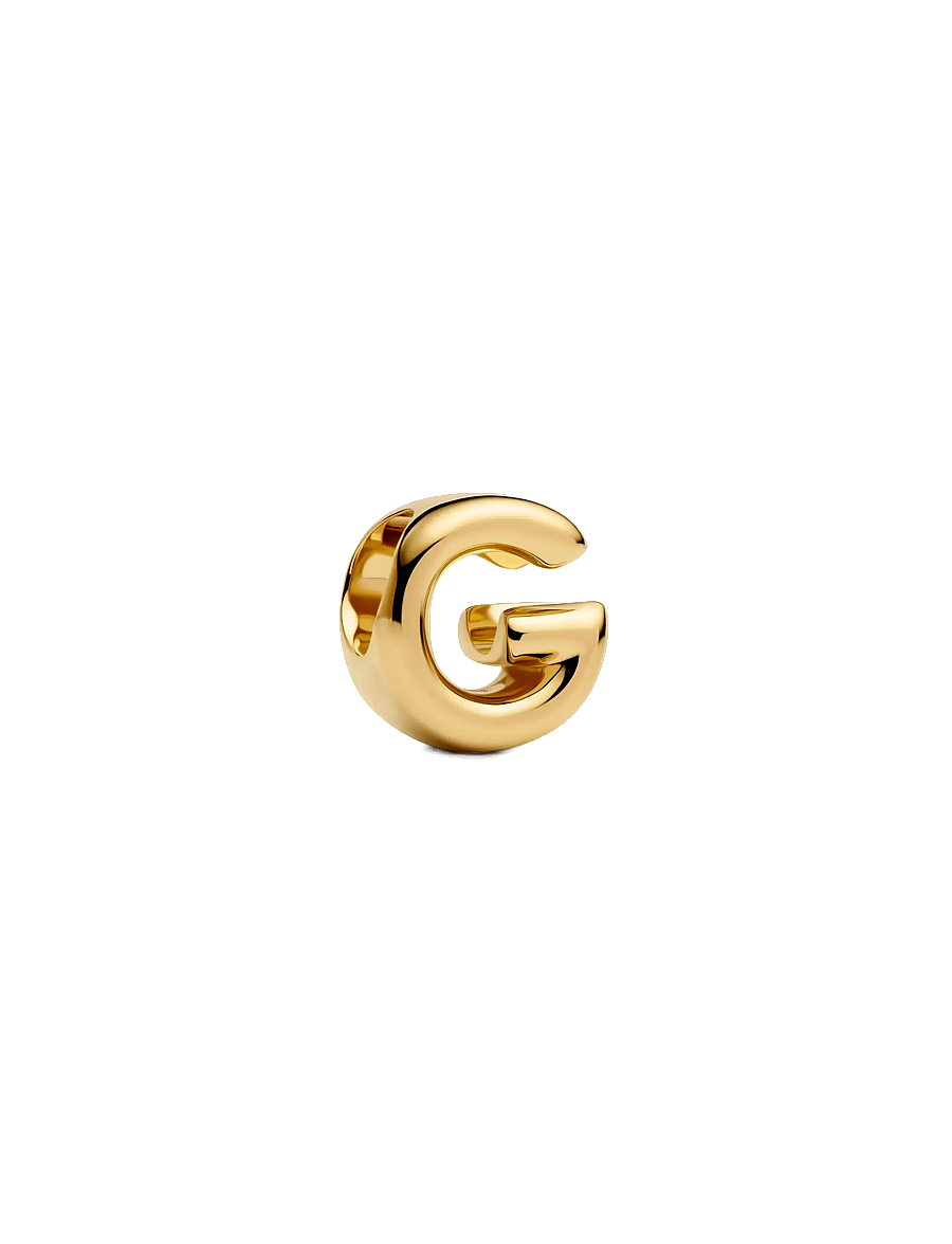 Pandora - Letter G 14k gold-plated charm - anhänger - no color - 0
