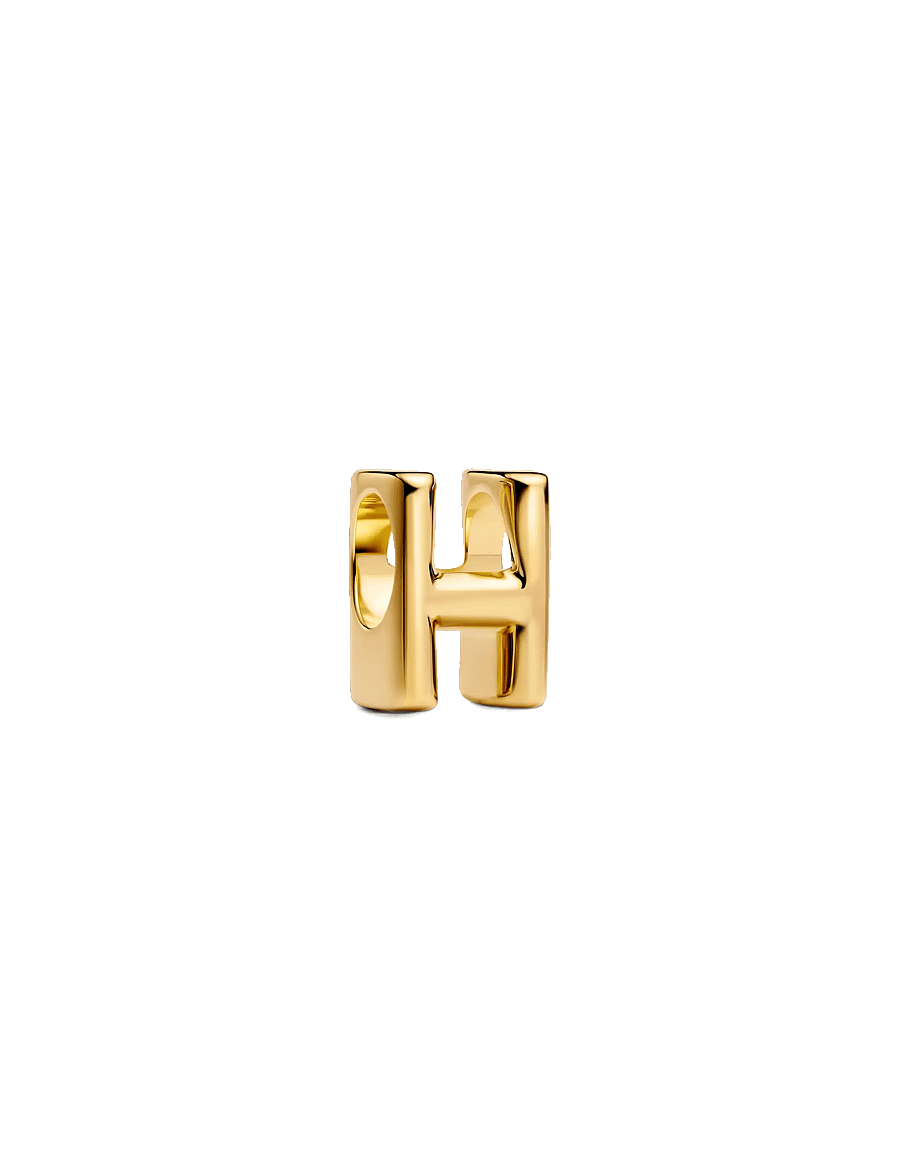 Pandora - Letter H 14k gold-plated charm - anhänger - no color - 1