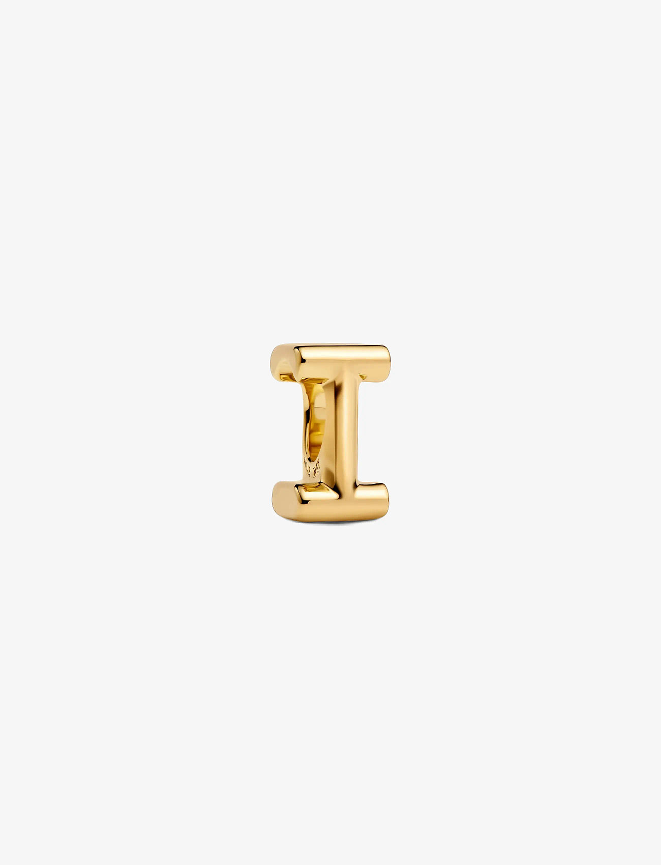 Pandora - Letter I 14k gold-plated charm - vedhæng - no color - 1