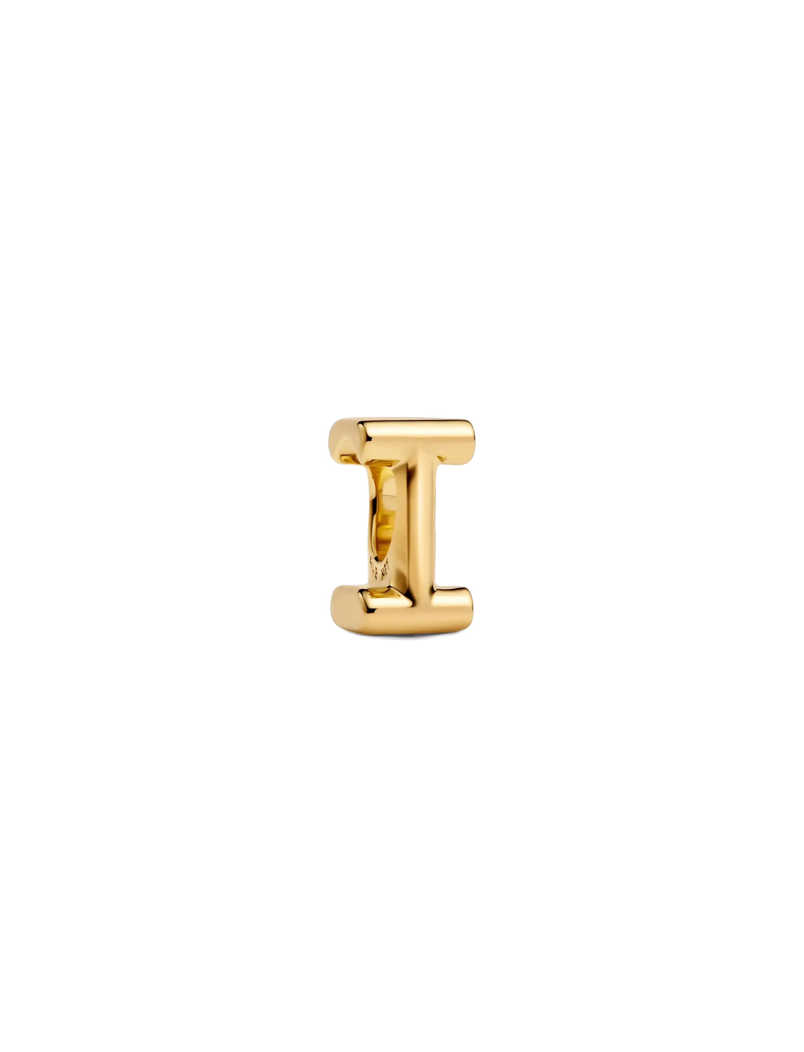 Pandora - Letter I 14k gold-plated charm - no color - 1