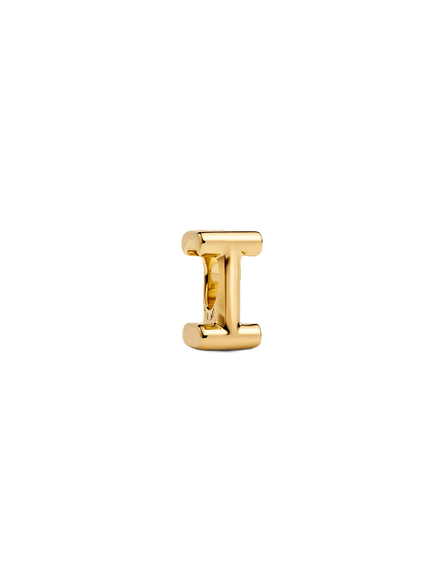 Pandora - Letter I 14k gold-plated charm - no color - 1