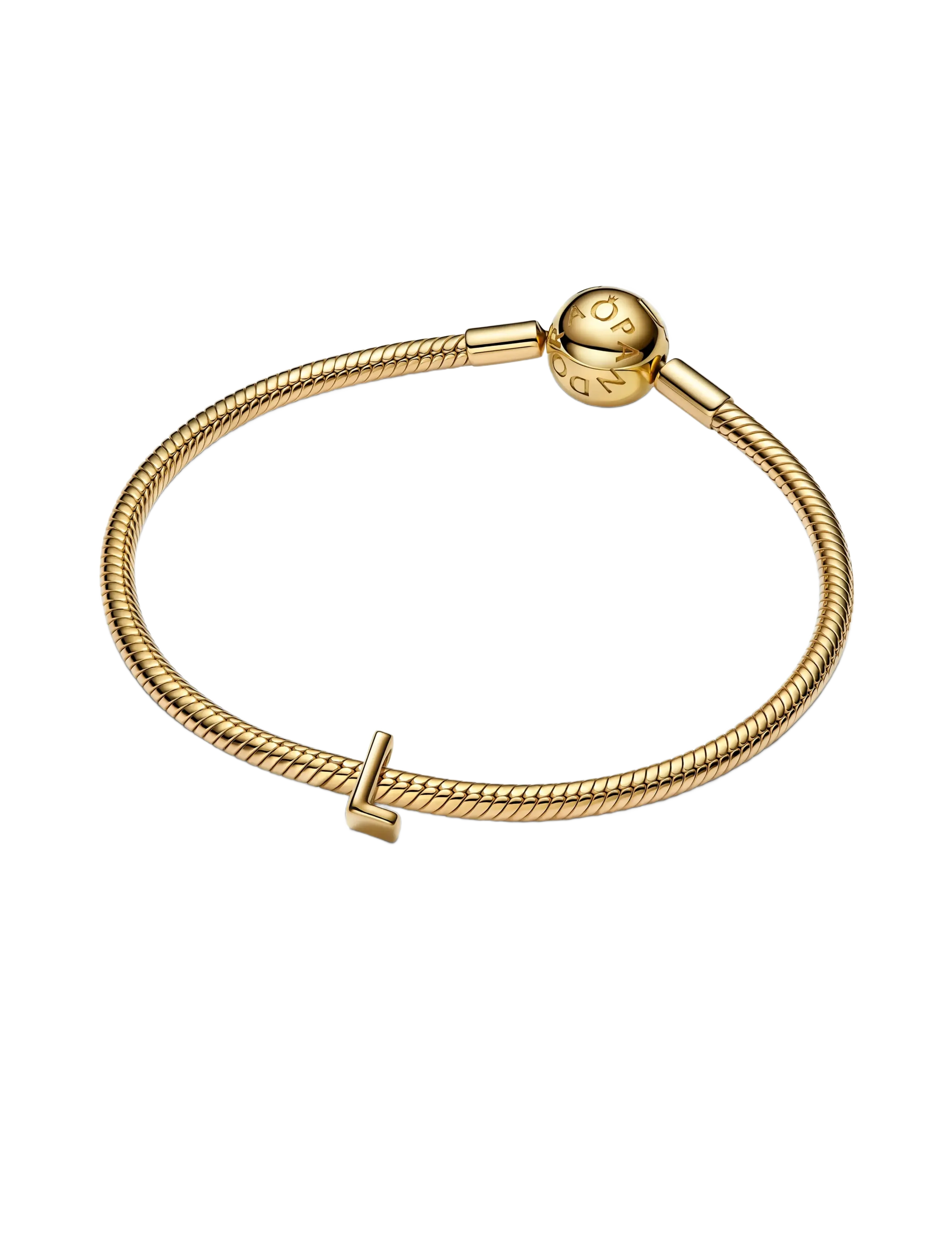 Pandora - Letter L 14k gold-plated charm - anhänger - no color - 2