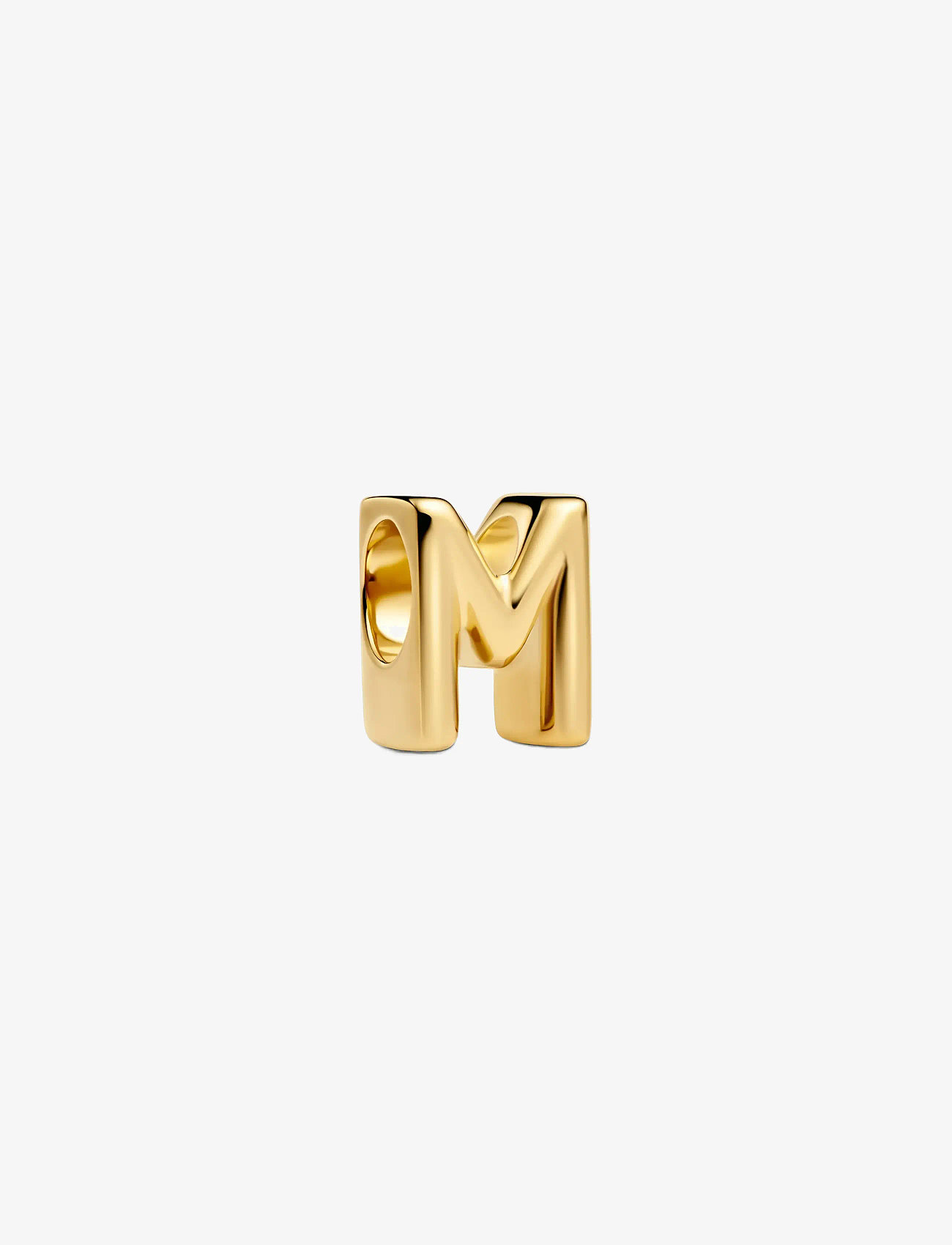 Pandora - Letter M 14k gold-plated charm - no color - 1